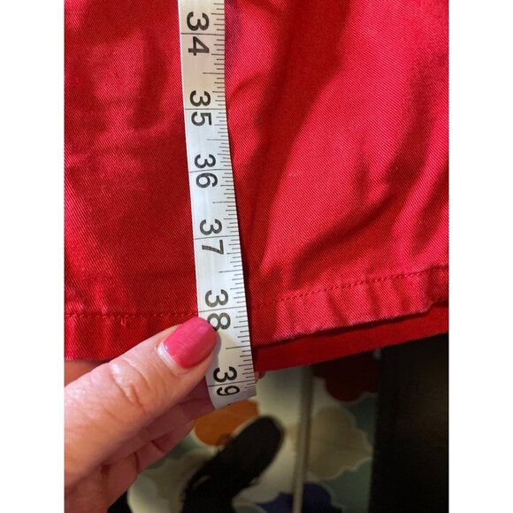 Charter Club Woman Red Button Down Collared Sleeveless Top Sz 24W - Picture 8 of 8